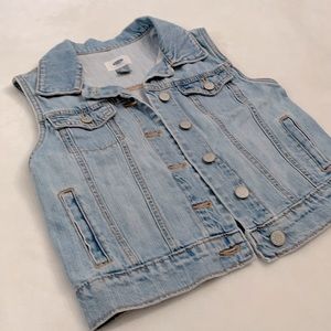 Girls Large denim vest
